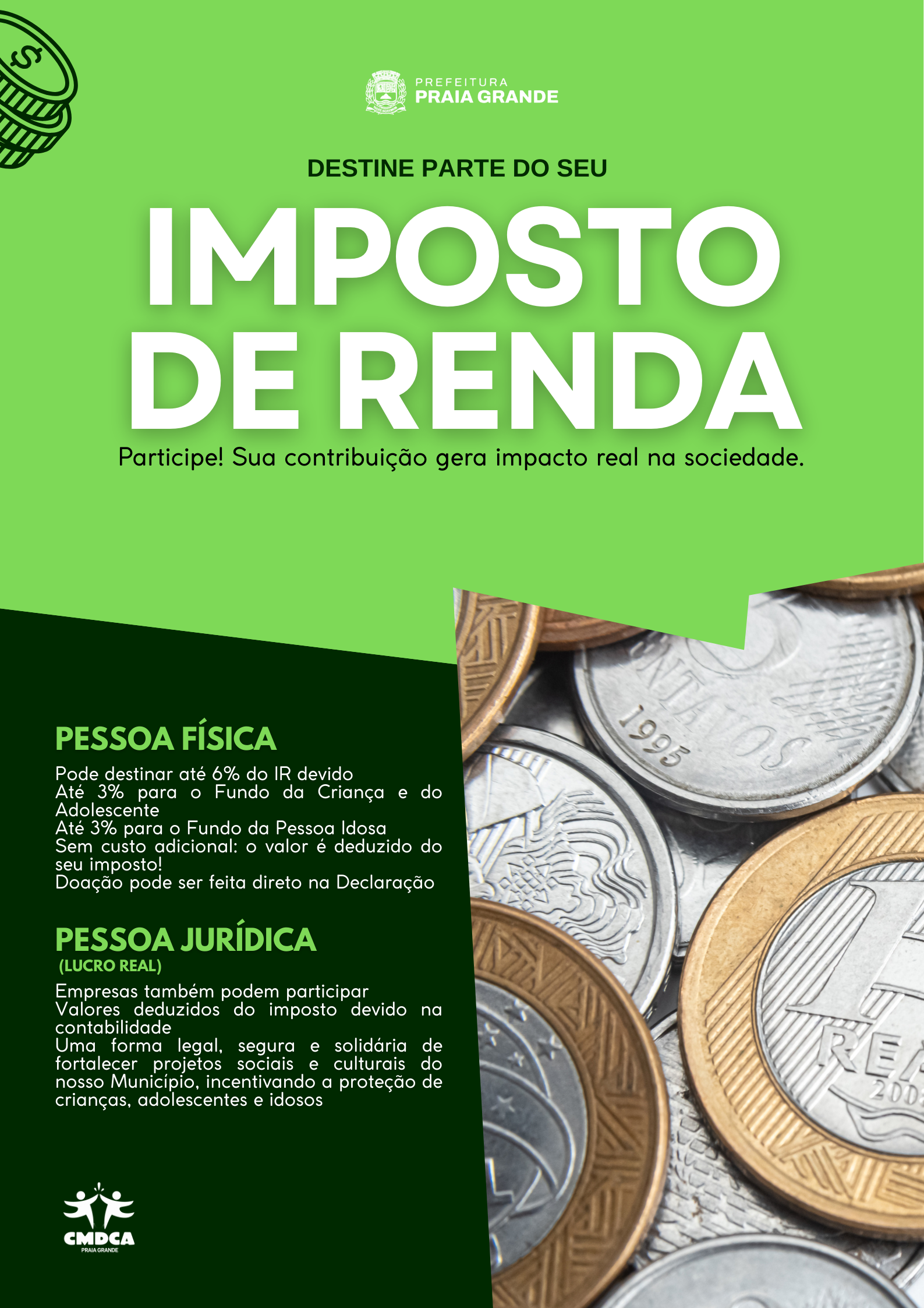 Flyer de evento promovido pelo CMDCA