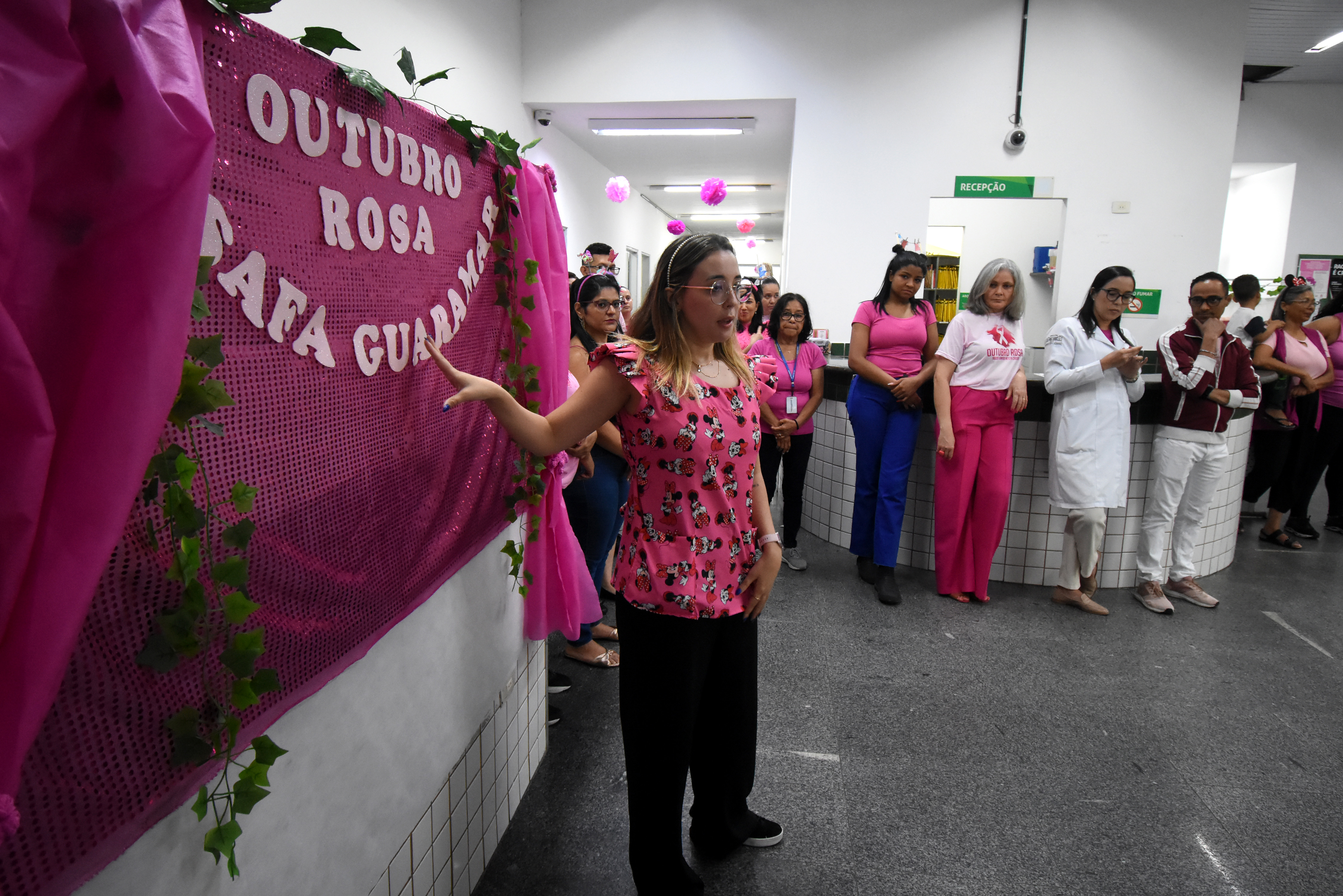 As equipes de saúde da família desenvolveram ainda ações de promoção de saúde e bem-estar para o público feminino. Fotos Jairo Marques/Prefeitura de Praia Grande